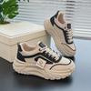 Женские корейские кроссовки Dad Shoes - весна 2025 года, кроссовки для бега и повседневной носки, на толстой подошве, увеличивающие рост
