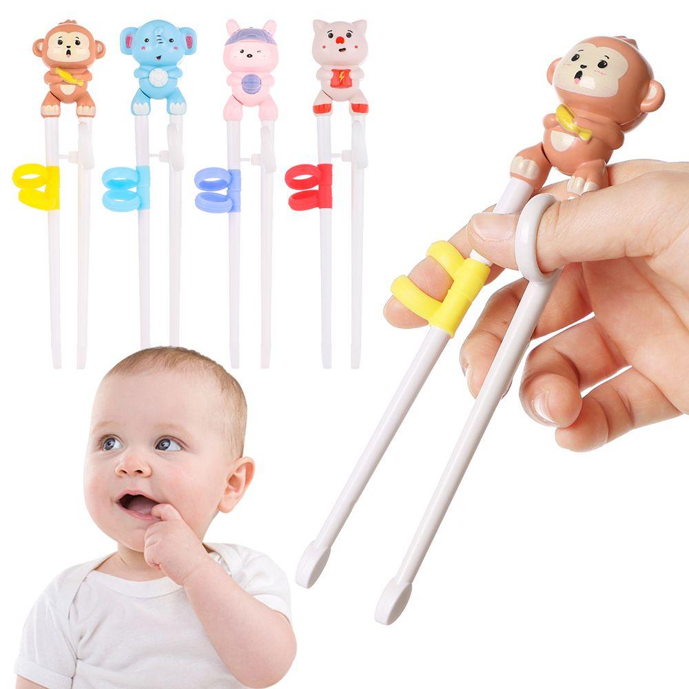 1 Pair Cute Baby Kids Beginner Chopstick Training Chopsticks Learning Chopsticks Eating Helper