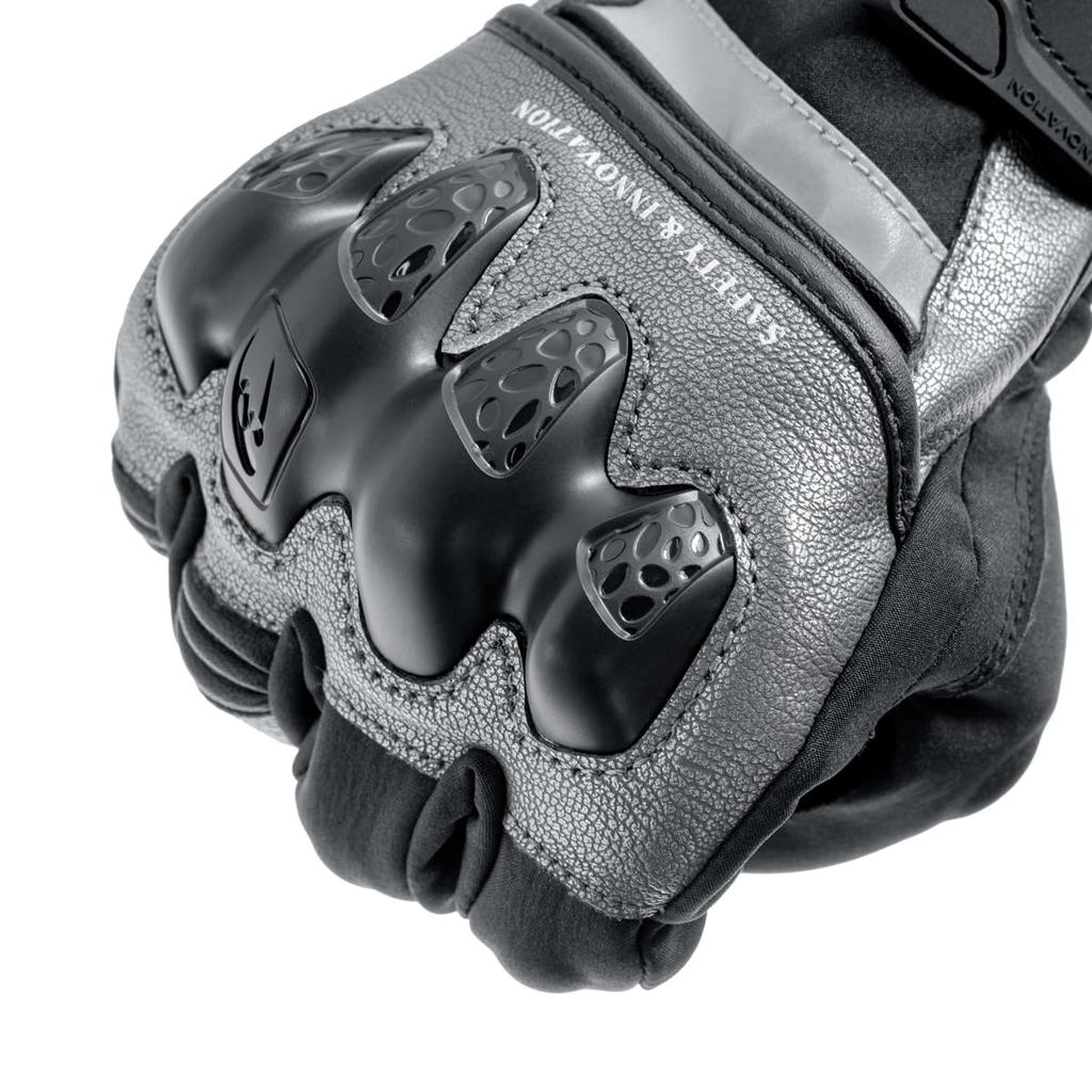 KOMINE Защитные ветрозащитные теплые перчатки для мотоциклов HG черные красные XL GK-855