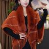 Knitted Plush Wraps Scarf Winter Warm Tassel Loose Shawl  for Evening Dresses Wedding