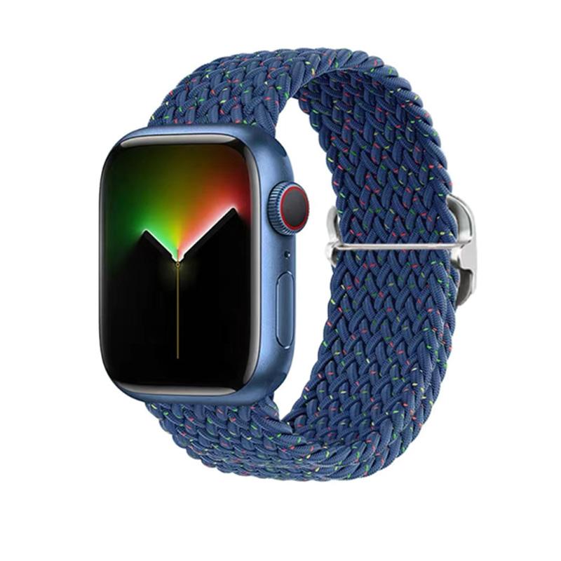 Плетеная петля Solo для Apple Watch Band 44 мм, 40 мм, 45 мм, 41 мм, 49 мм, 42 мм, 38 мм, эластичный браслет IWatch Series 7, 3 SE, 6, 8, ультра-ремешок для ремешка для наручных часов