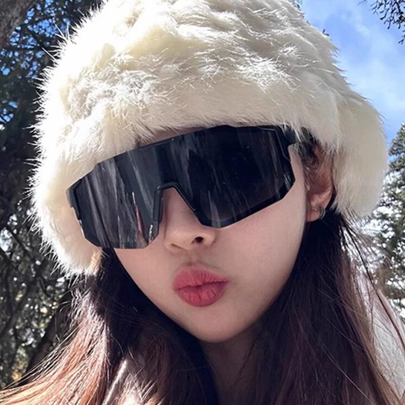 Женские спортивные солнцезащитные очки, модные очки для велоспорта, для мужчин, большая оправа, цельные зеркальные очки, очки для катания на лыжах и рыбалки