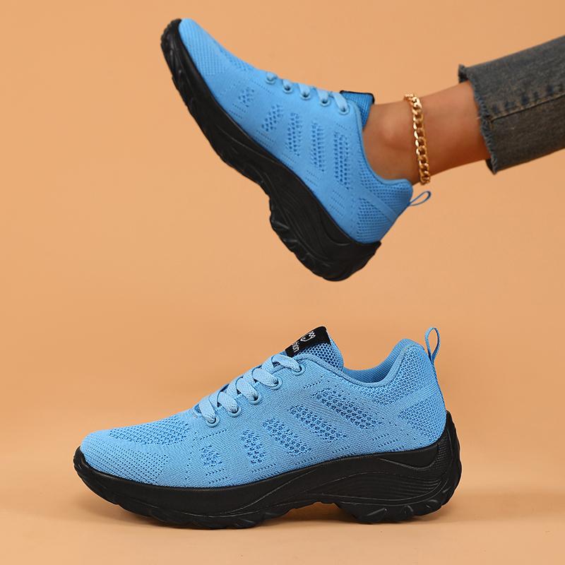 Women'S Walking Running Shoes Lightweight Breathable Fashionable Knitted Tennis Shoes Comfortable Activity Sneakers Women