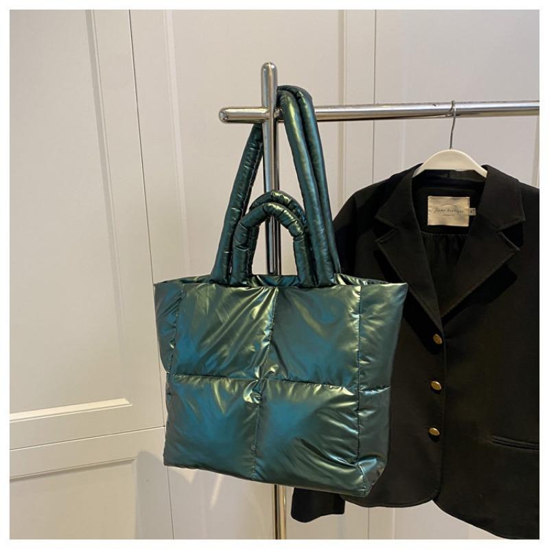 Сумка большой вместимости женская осенне-зимняя новая сумка для пуховика модная универсальная портативная на плечо сумка-тоут