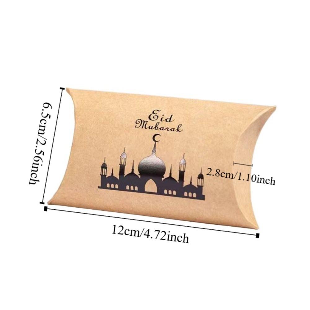 10 шт. Дизайн полумесяца Подарки на Рамадан Упаковка Ид Мубарак Мешок для конфет Исламские Мусульмане Вечеринка