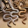 17KM Punk Snake Pendant Necklace For Women Chain Animal Choker Necklace Female Sweater Necklace Statement Jewelry Party