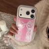 Позолоченный 17 Чехол для мобильного телефона Iphone17promax Apple 16 Подходит для 14 Розовый Бант Пони Высококачественный Чехол для мобильного телефона