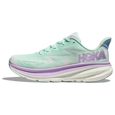 HOKA Clifton 9 Sunlit Ocean Lilac Mist Женские Кроссовки Зеленые 1127896-SOLM
