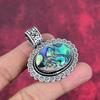 Abalone Shell 925 Solid Sterling Silver Pendant, Handmade Gemstone Pendant Jewelry, Gifts For Wife Brand New Pendant