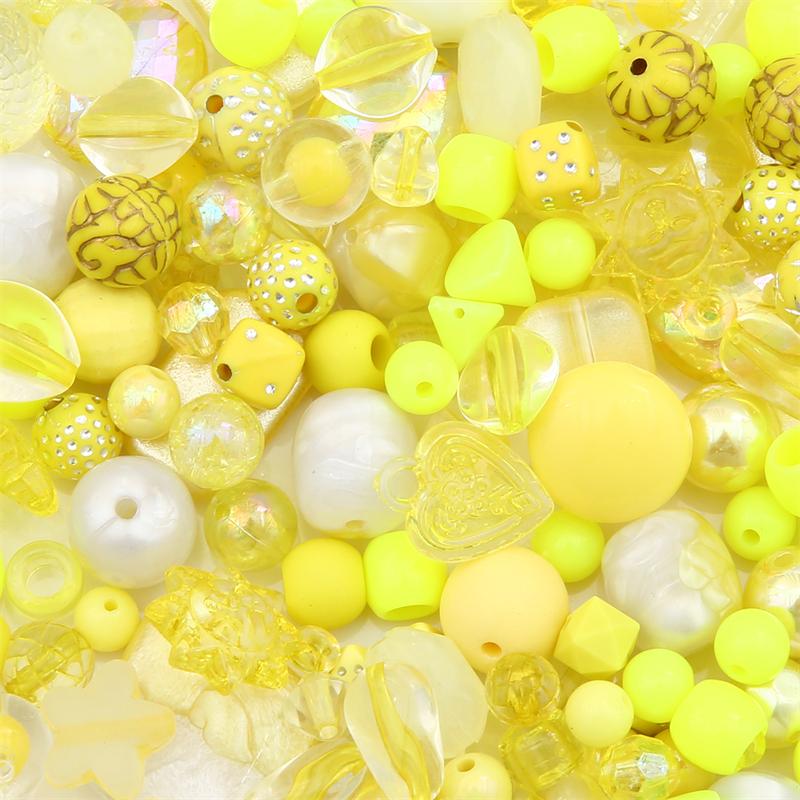 30 г/пакет акриловые красочные бусины для DIY ожерелье, браслет, серьги, изготовление ювелирных изделий, аксессуары для рукоделия