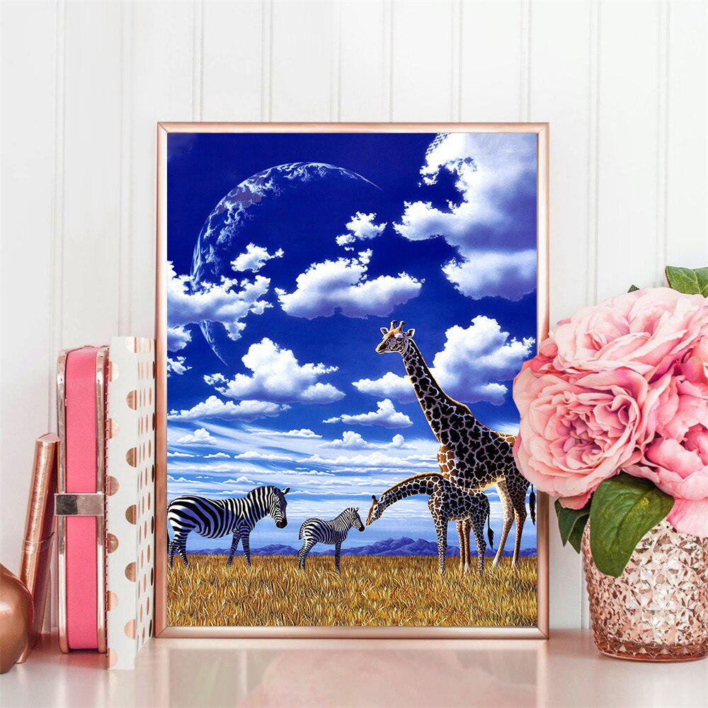 Diamond Painting Cross Stitch Giraffe Diamond Mosaic Animal Embroidery