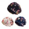 Европейская и американская популярная двухслойная кружевная шапка-пуловер с принтом, женская теплая и дышащая шапка с цветочным принтом Jdu-23C