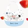 Waterproof Soft Silicone Baby Feeding Stuff Cartoon Print Adjustable Children Kids Bibs