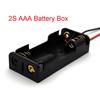 1x 2x 3x 4x AAA Battery Box Case Holder with Wire Leads Side By Side Battery Box Connecting Solder for 1-4pcs AAA Batteries
