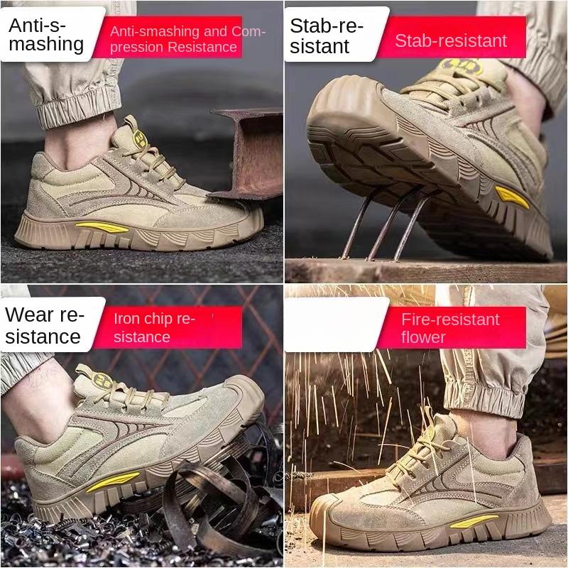 Обувь для страхования труда со стальным носком, противоударная, противопрокольная, нескользящая, дезодорирующая, защитная утепленная обувь
