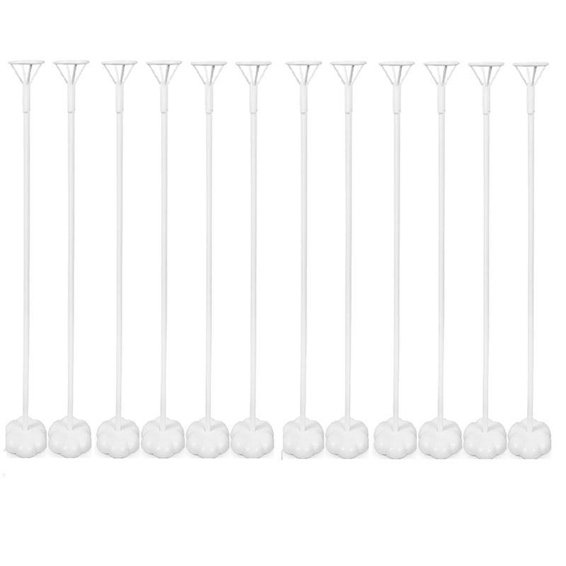 AT21-Balloon Stick Holder - With Balloon Stick And Flower Stand Base - Wedding Birthday Party Balloon Table Decoration Durable