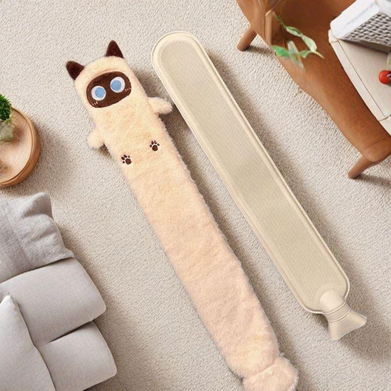 Cartoon Extra-Large Explosion-Proof Hot Water Bottle for Warm Feet, Bed, and Abdomen