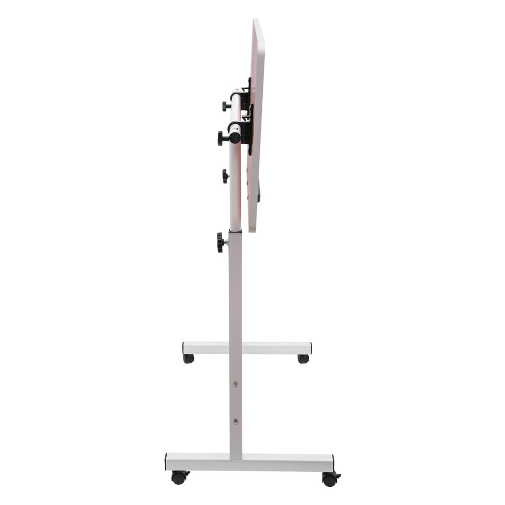 Регулируемый по высоте стоячий стол, Портативный стол для ноутбука на роликовой компьютерной стойке МДФ, Углеродистая сталь для офиса, гостиной