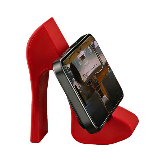 Держатель для телефона в виде туфли 3D-печать Форма туфли на высоком каблуке Стенд-дисплей для мобильного телефона для дома Офиса Стола