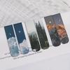 2Pcs/Pack Magnetic Bookmark Beautiful Scenery Clouds Simple Literary Pattern Bookmark Reading Tools School And Office Supplies