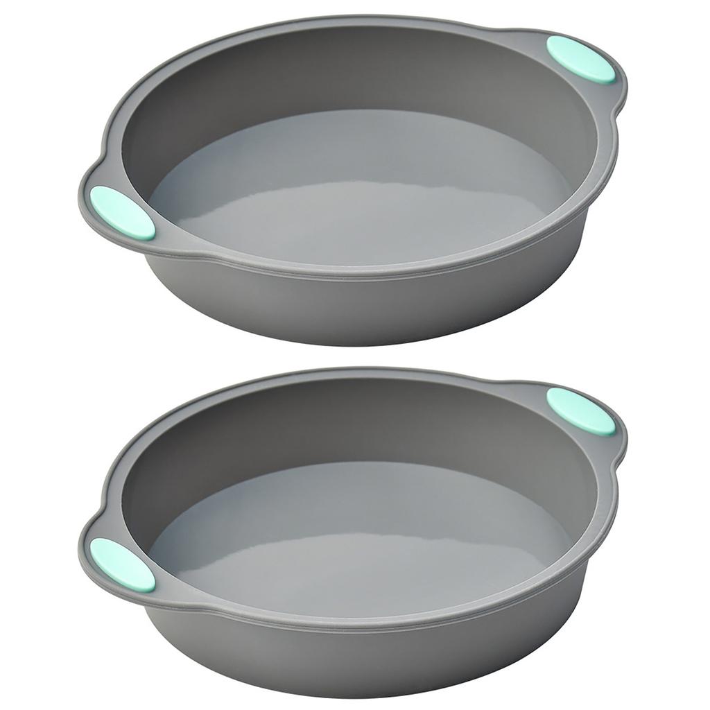 2 шт./набор Силиконовая форма для торта Бытовая выпечка Круглая форма для шифонового торта Прямоугольная форма для хлеба и тостов Кухонные инструменты для выпечки