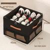 Foldable Shoe Storage Box with Lid & Dividers - Multifunctional Organizer for Clothes & Sundries