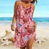 Beach Wear Mini Dress Print Casual Modern Dress Sleeveless Loose Fit Outdoor Daily Boutique Women's Turtle Print Camisole Skirt Summer