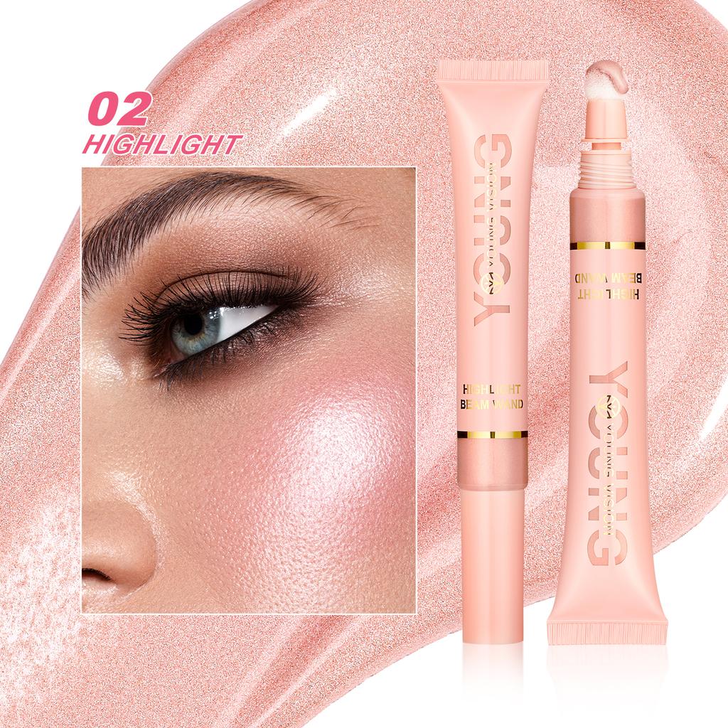 Жидкие румяна Air Cushion Gloss Stick Shimmer Liquid Blush Face Makeup Cosmetics