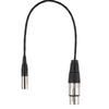 Mini XLR 3pin Male to XLR 3pin Female Aluminum Foil Shielded Copper Wire Audio Cable