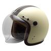 ISHINO SHOKAI Jet Motorcycle Small John SG PSC Standard Free Size MAX-308 Helmet, Jet, Standard, (Matte Ivory/Brown, (Approx. 57-60cm))