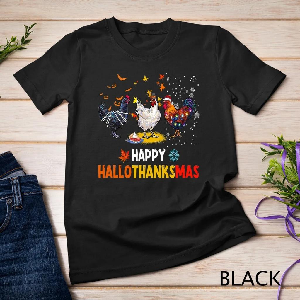 Chicken Halloween Happy HalloThanksMas Autumn Thanksgiving T shirt