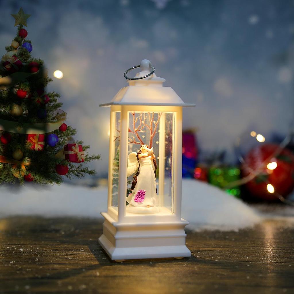 Christmas Festive Lantern: Small Night Light & Table Ornament