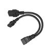 Кабель питания IEC320 C19 IEC320 C13 - IEC320 C20 Профессиональный стандартный Y-образный разветвитель для компьютера