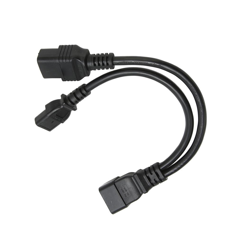 Кабель питания IEC320 C19 IEC320 C13 - IEC320 C20 Профессиональный стандартный Y-образный разветвитель для компьютера