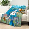 Мультфильм аниме a-Энн из Зеленых Крыш Фланелевое теплое уютное мягкое плюшевое одеяло для дивана гостиной дома спальни дорожный подарок дом