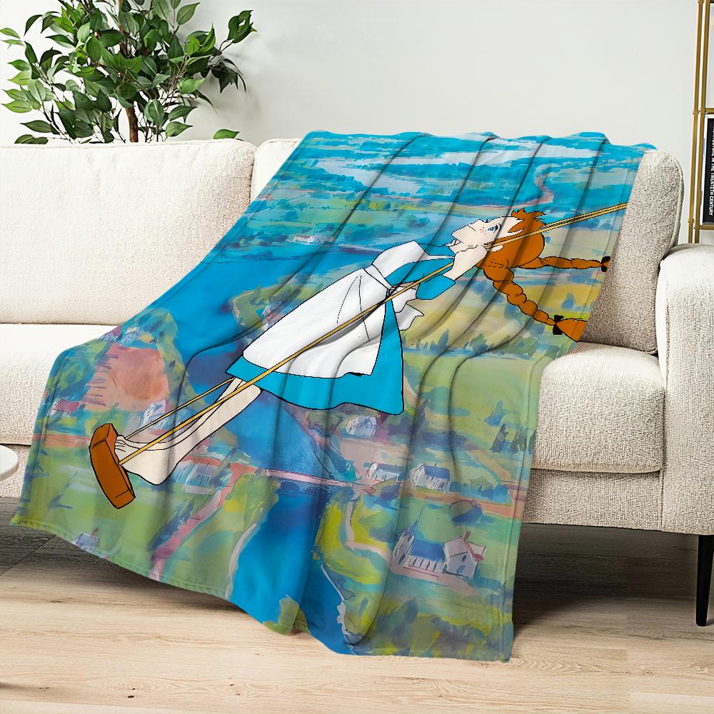 Мультфильм аниме a-Энн из Зеленых Крыш Фланелевое теплое уютное мягкое плюшевое одеяло для дивана гостиной дома спальни дорожный подарок дом