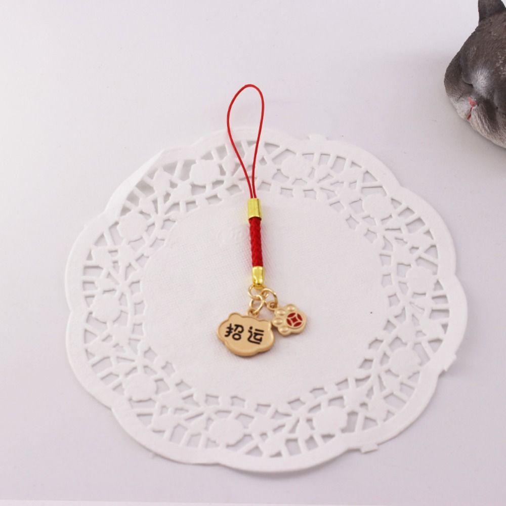Good Luck Koi Phone Lanyard Chinese Style Lucky Cat Phone Strap Koi Phone Chain Mobile Phone