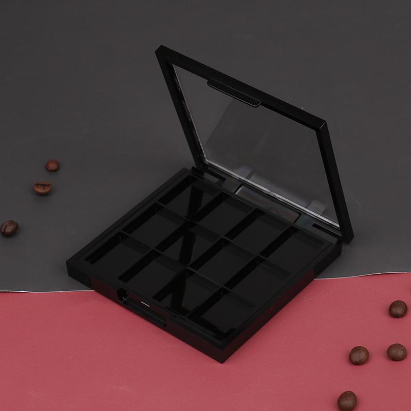 12 Grids Square Empty Eyeshadow Pow Der Lipstick Blush Container Palette Box