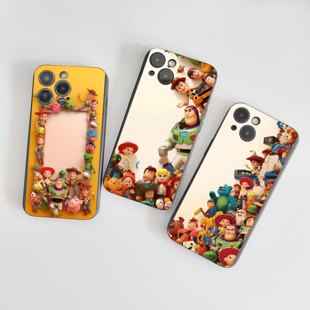 1 шт. мультяшный чехол для телефона T-Toy S-Story силиконовый мягкий для iPhone 16 15 14 13 12 11 X XR Plus Pro Max Plus