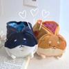 Fluffy Large Capacity Pen Case Kawaii Stationery Box Poatable Corgi Modeling Pencil Pouch  Supplies