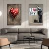 Banksy Retro Graffiti Painting Print Abstract Wall Art Canvas Poster Funny Ironically Picture for Living Room Home Decor Cuadros