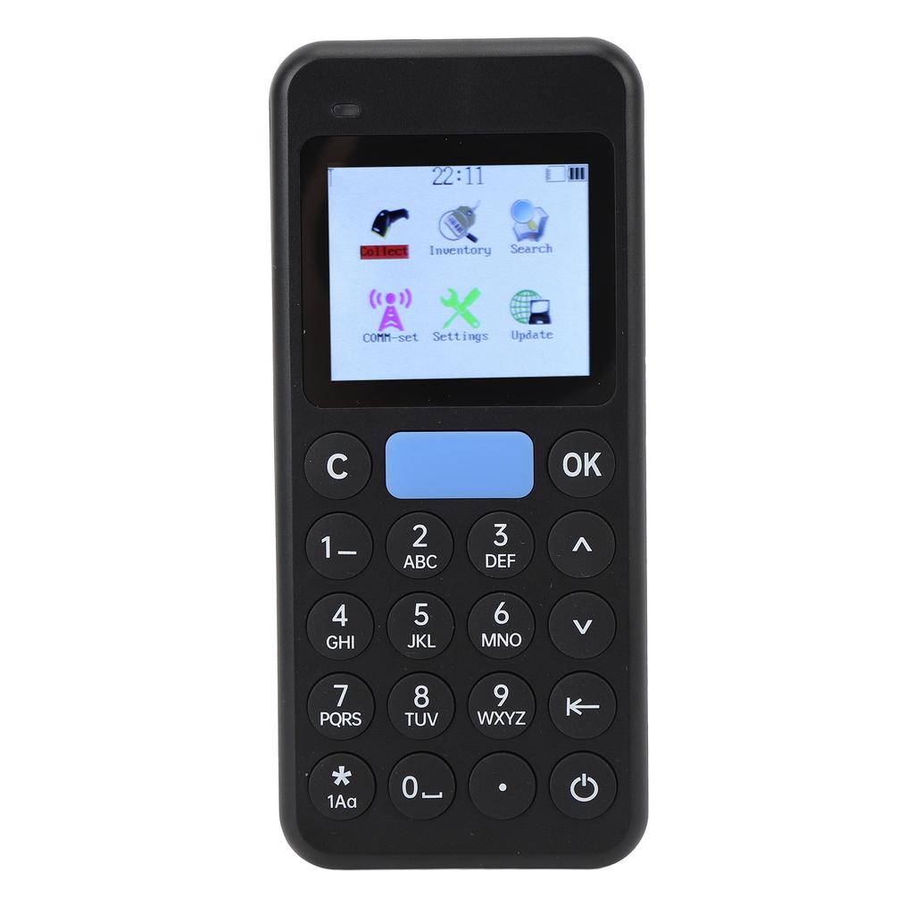 Портативный сканер для инвентаризации с экраном 2,4 дюйма, беспроводной сканер штрих-кодов 1D 2D, сборщик данных