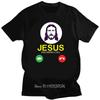 Свободная футболка Moshi Moshi Jesus Desu Хлопковая футболка Летние Унисекс Топы Футболки Иисус Зовет Классическая Мужская одежда Мужская одежд...