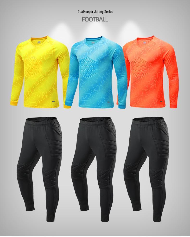Мужская вратарская тренировочная и игровая футбольная форма с длинным рукавом