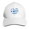 I Love Greece  Greek Flag Baseball Cap Breathable Mesh Back Adjustable Buckle Closure Moisture Wicking Quick Dry