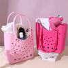 Large Capacity Women Fashion Handbag Basket Outdoor Tote Bag Beach Storage Bag  Shopping