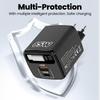 65W USB Type C Fast Charger With Telescopic USB C Cable PD Phone Fast Charging Universal Travel Adapter For Iphone 15/16 Samsung