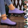 35-45 12 Colors Moccasin Single Shoes,Comfortable Flat Bottom Lace Up Mom Shoes,Soft Bottom Soft Surface Large Size Women's Shoes