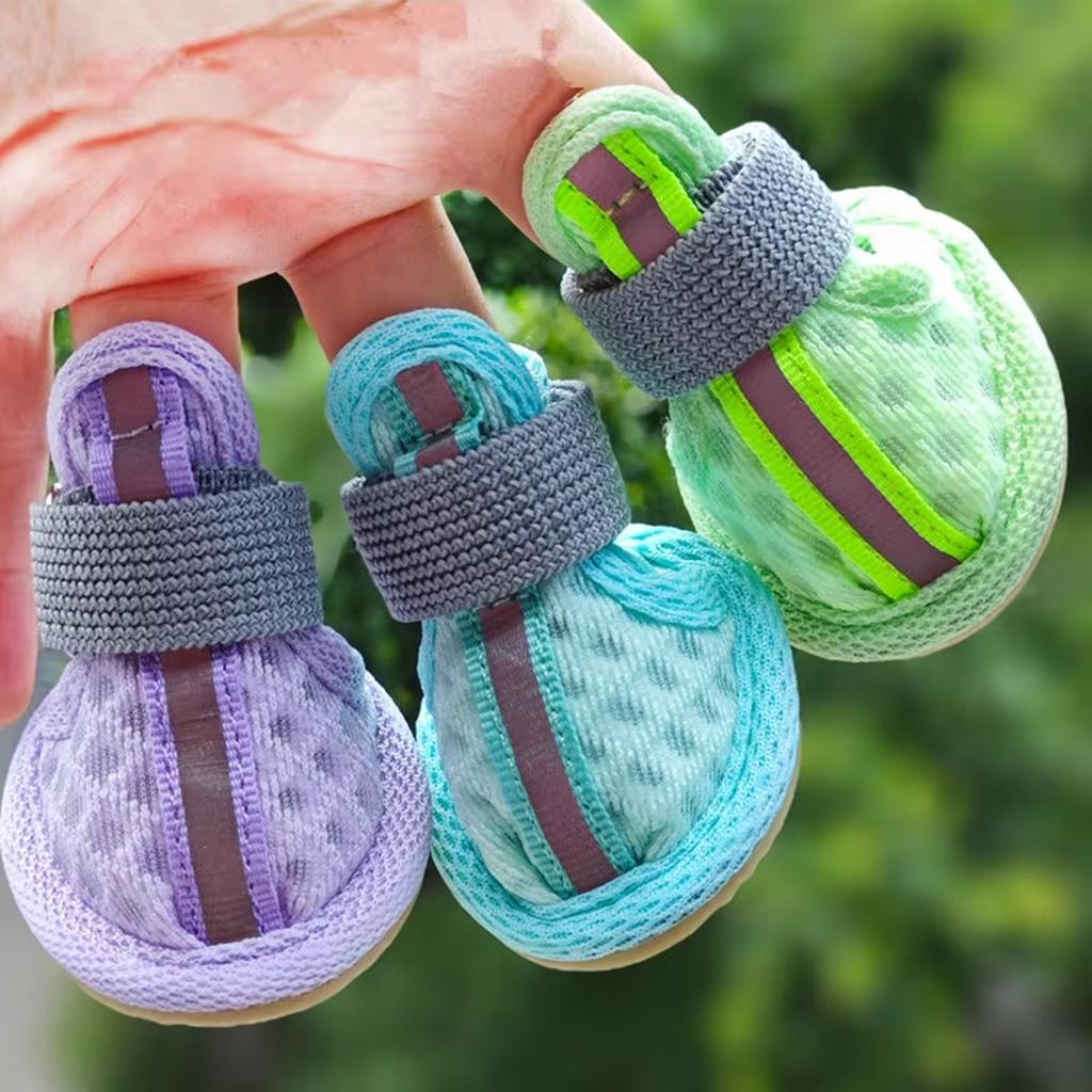Sandals: Ultra-Breathable Mesh Shoes For Small Dogs (Teddy/Bichon)