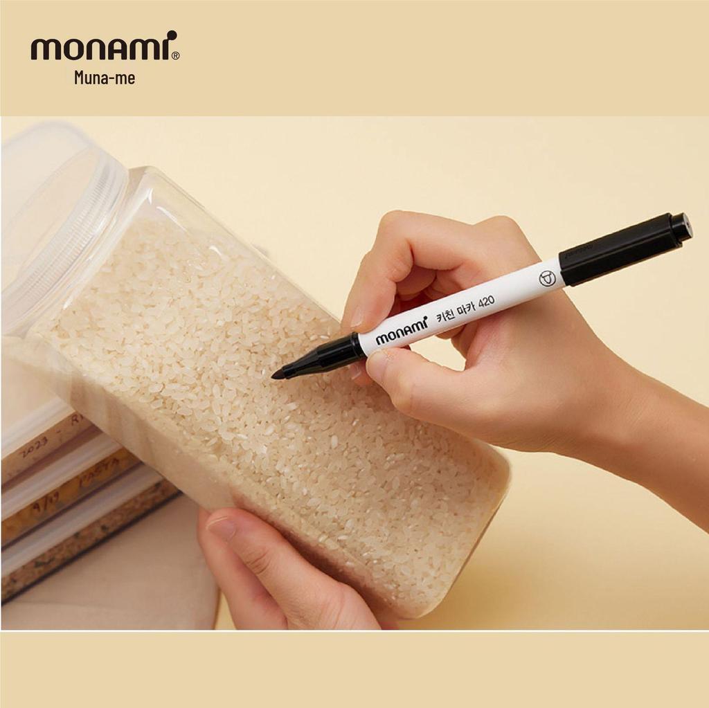 Monami 420 Ceramic & Grout Marker Pen for Food Containers, Original Korean Import, Model 05034